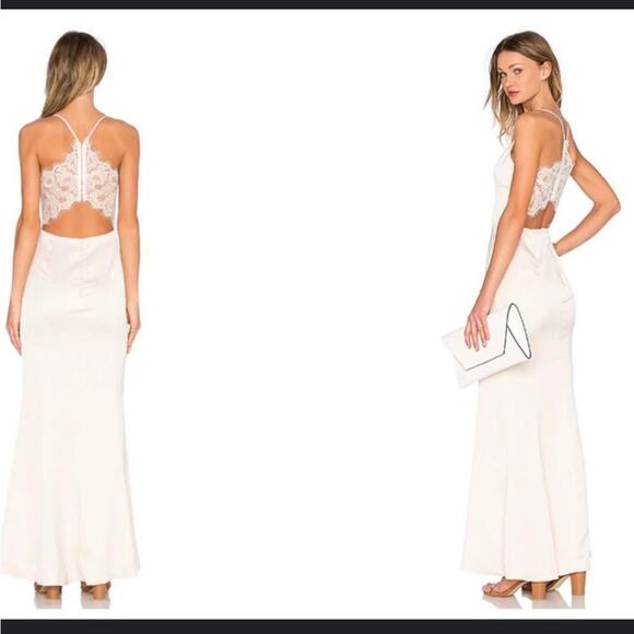 Lovers + Friends The Paris Lace Silky Fairy Romantic Ethereal Slip Dress 4 NWT - Picture 4 of 13